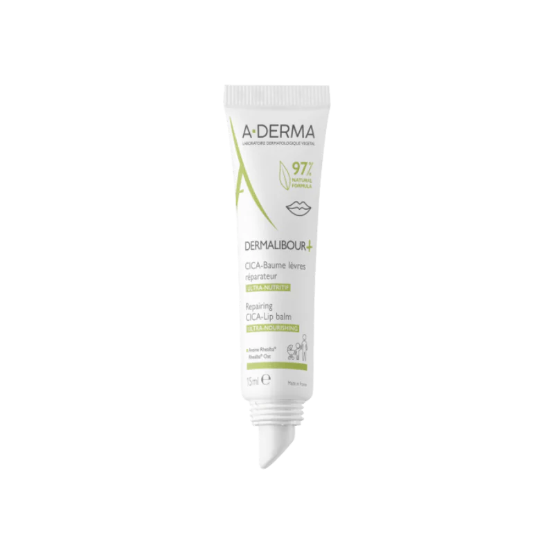A-derma Dermalibour+ Cica Bálsamo de Lábios Reparador 15ml
