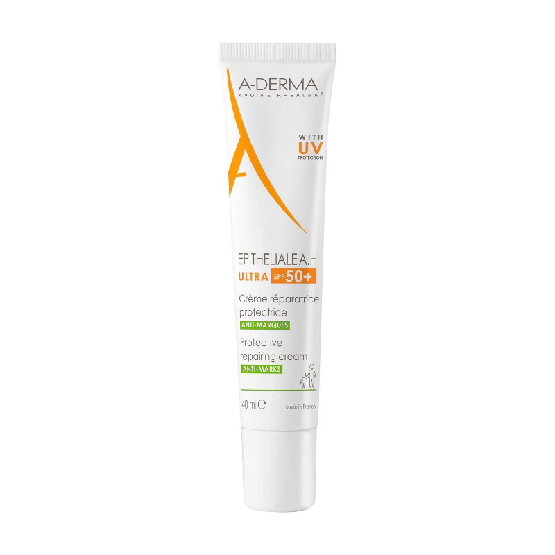A-Derma Epitheliale AH Ultra Creme Reparador Antimarcas FPS50 40ml