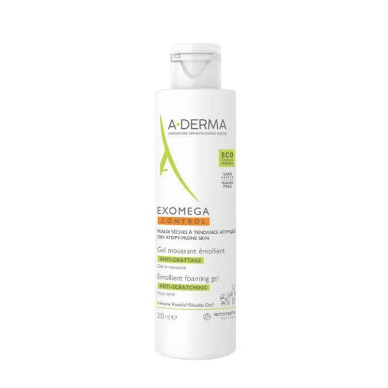 A-Derma Exomega Control Gel Espuma Emoliente 200ml