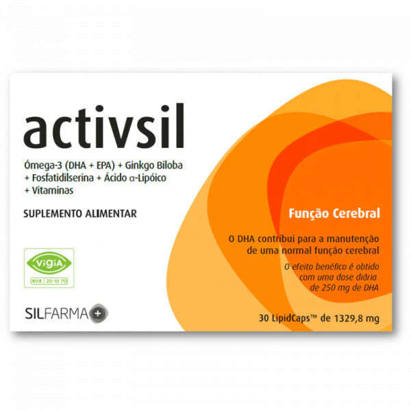 Activsil Lipid Função Cerebral 30 Cápsulas