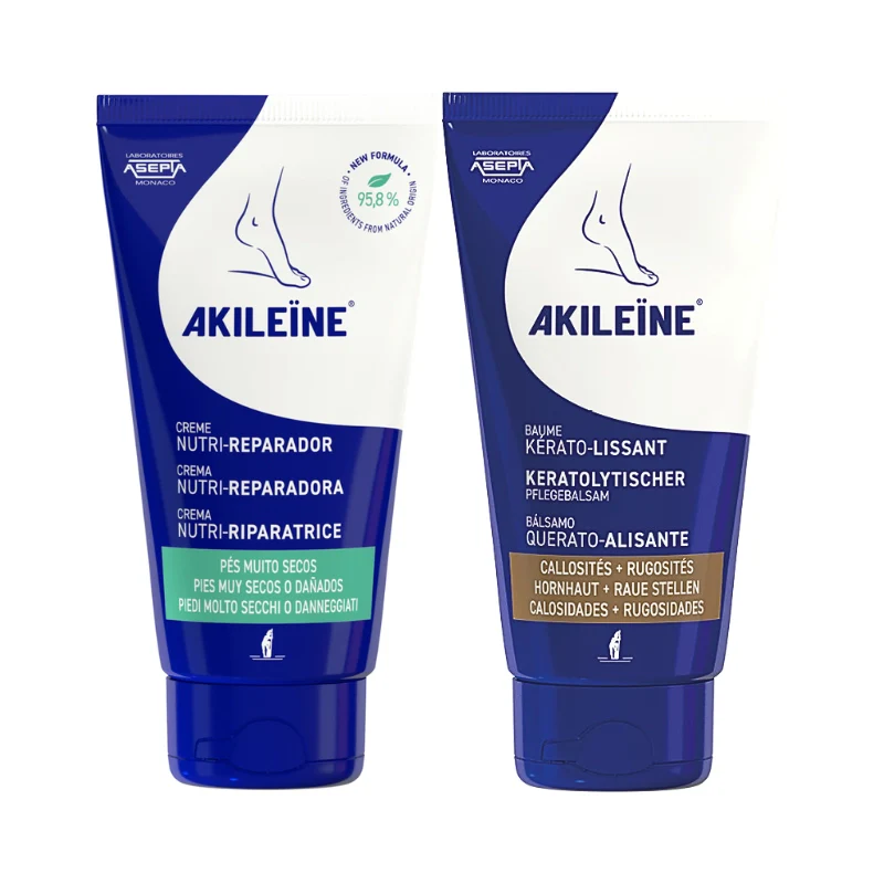 Akileine Pack Creme Nutri-Reparador 75ml + Bálsamo Querato-Alisante 75ml