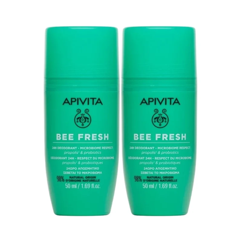 Apivita Bee Fresh Pack Desodorizante 24H 50ml 2 Unidades
