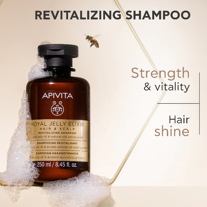 Apivita Royal Jelly Elixir Champô Revitalizante 250Ml - Image 2