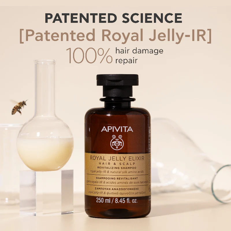 Apivita Royal Jelly Elixir Champô Revitalizante 250Ml - Image 4