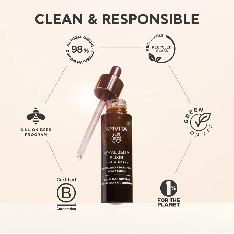 Apivita Royal Jelly Elixir Sérum Revitalizante e Densificante para o Couro Cabeludo 50ml - Image 2