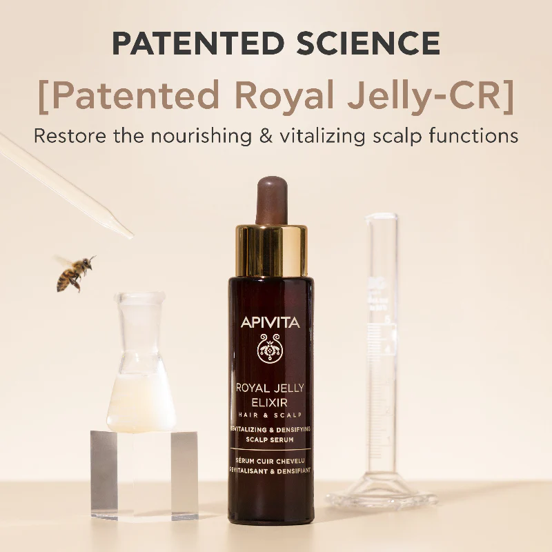 Apivita Royal Jelly Elixir Sérum Revitalizante e Densificante para o Couro Cabeludo 50ml - Image 4