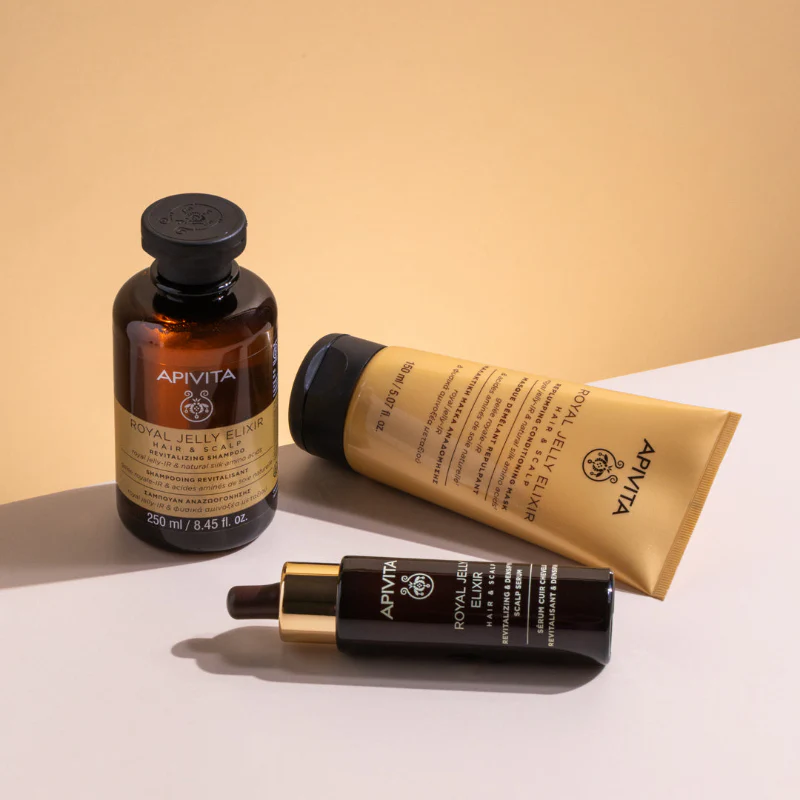 Apivita Royal Jelly Elixir Sérum Revitalizante e Densificante para o Couro Cabeludo 50ml - Image 6