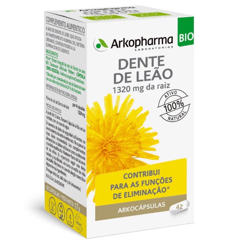 Arkocápsulas Dente de Leão Bio 42 Cápsulas