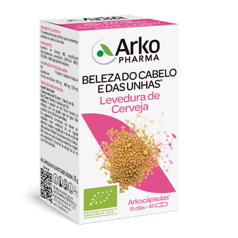 Arkocapsulas Levedura Cerveja Bio 45 Cápsulas