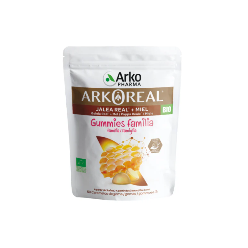 Arkoreal Geleia Real + Mel Gummies Família 60 Gomas