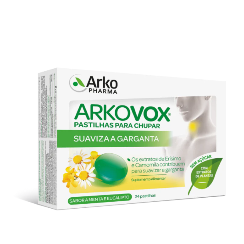 Arkovox Mentol/Eucalipto 24 Pastilhas