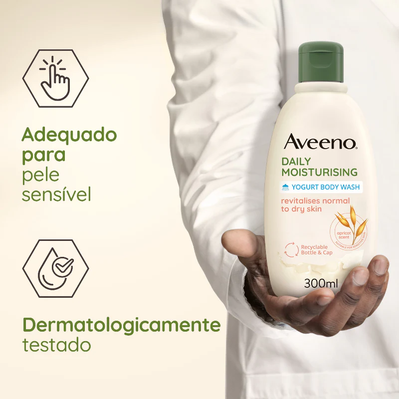 Aveeno Daily Moisturising Gel Banho Iogurte 300ml - Image 3