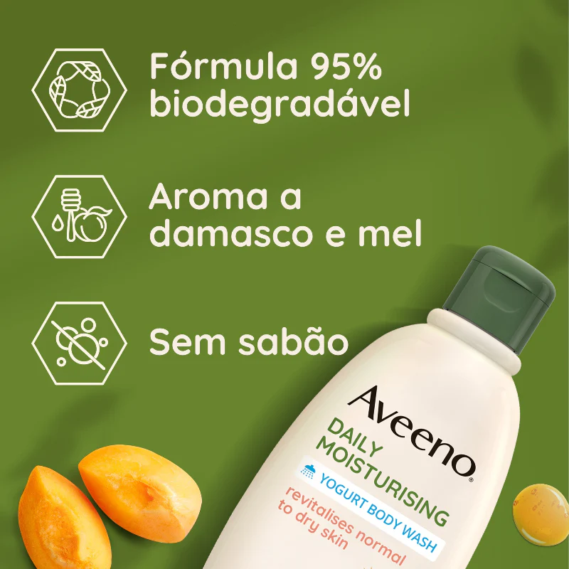 Aveeno Daily Moisturising Gel Banho Iogurte 300ml - Image 4