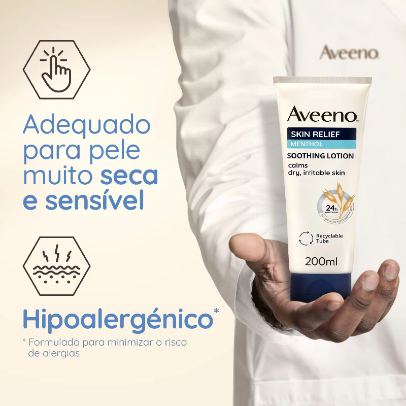 Aveeno Skin Relief Creme Lenitivo Mentol 200ml - Image 3