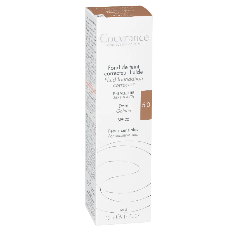 Avène Couvrance Base Fluida Corretora Dourado 5.0 30ml - Image 2