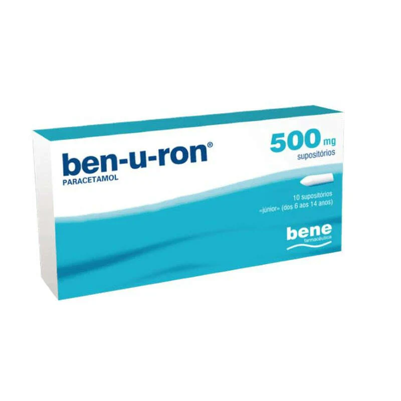 Ben-U-Ron 500mg 10 Supositórios