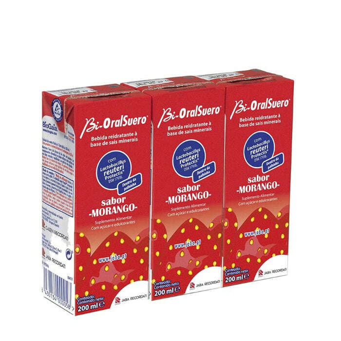 Bi-OralSuero Sabor a Morango 3 Frascos 200ml