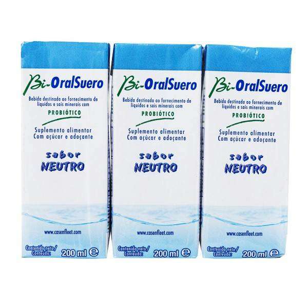 Bi-OralSuero Sabor Neutro 3 Frascos 200ml