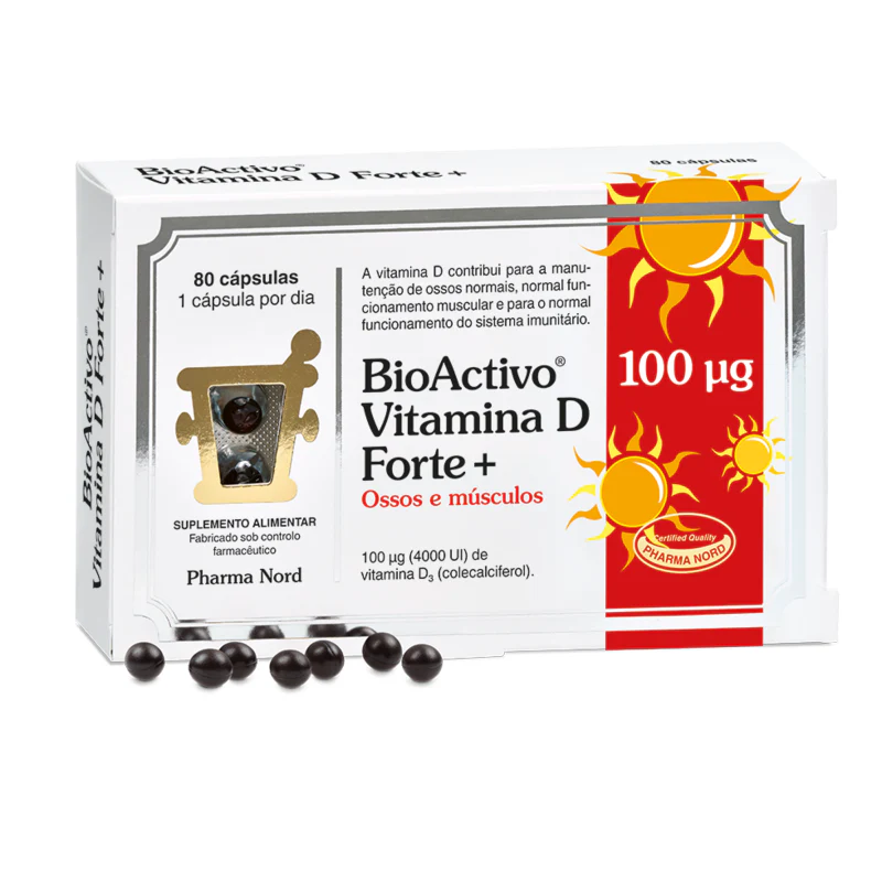 BioActivo Vitamina D Forte+ 80 Cápsulas