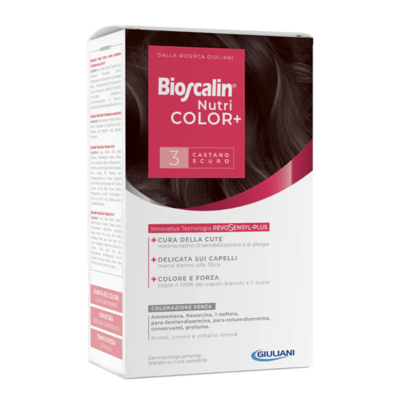 Bioscalin Nutricolor+ Kit Coloração 3 Castanho Escuro