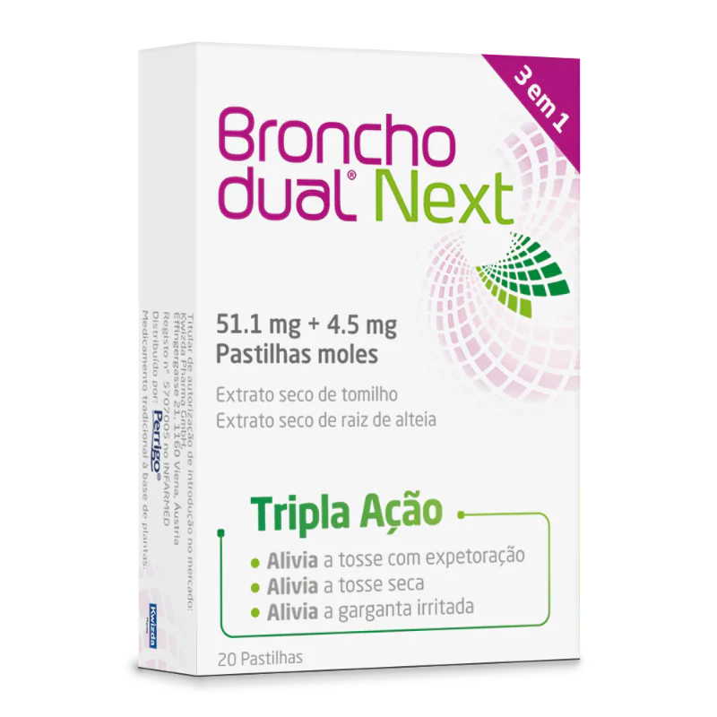 Bronchodual Next 4,5/51,1mg 20 pastilhas