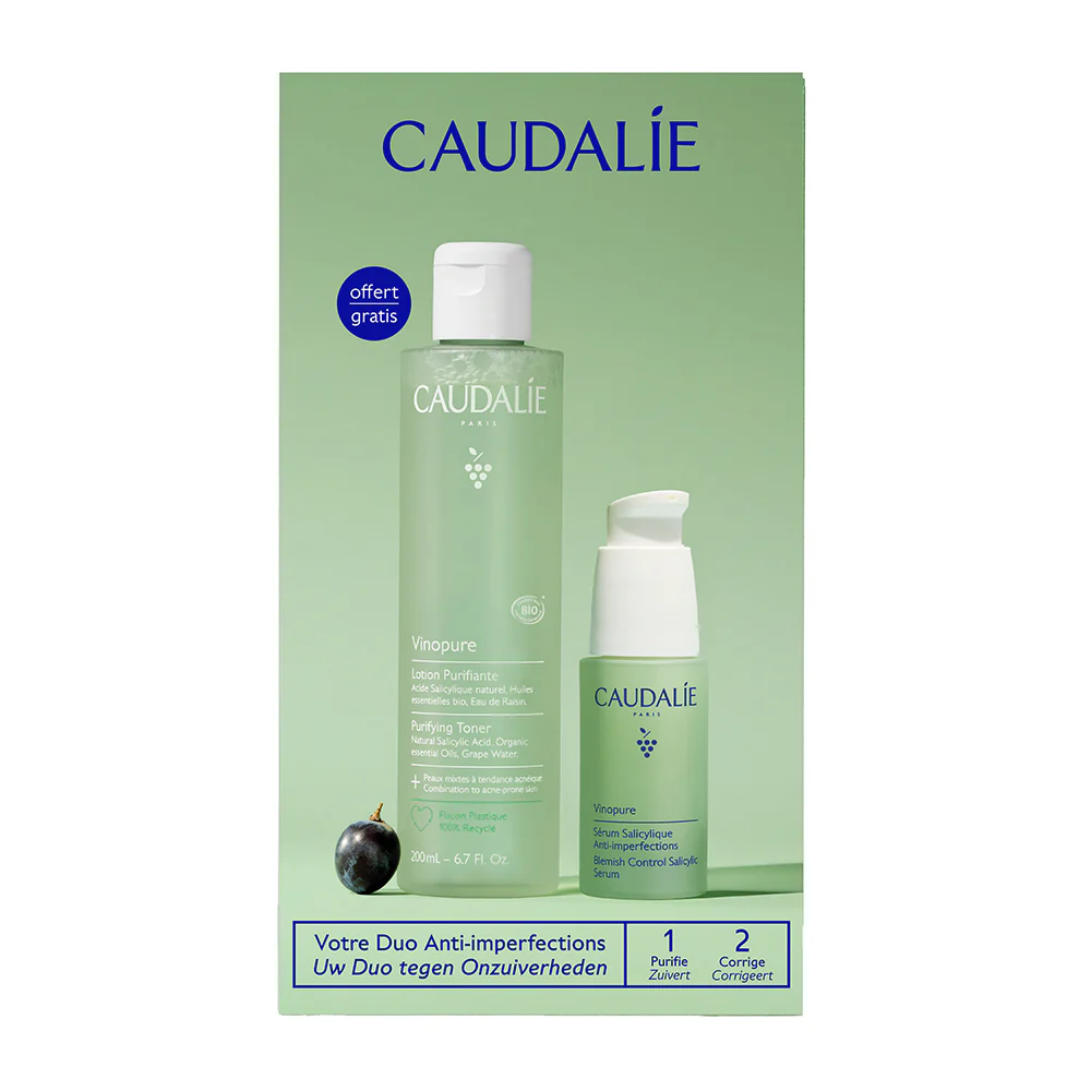 Caudalie Coffret Vinopure Serum & Loção Purificante