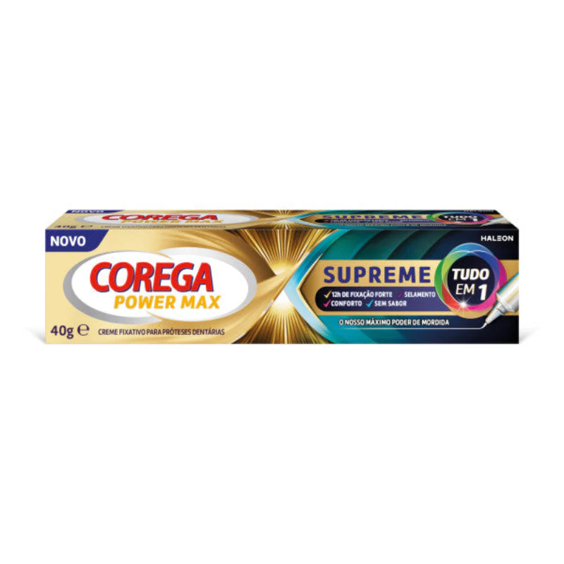 Corega Power Max Supreme Creme Fixação de Próteses 40g