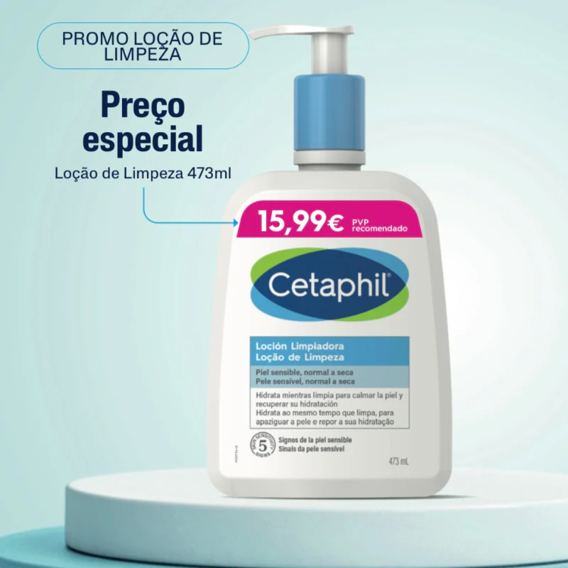 Cetaphil Loção de Limpeza 473ml - Preço Especial