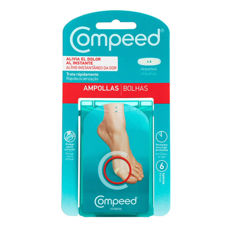 Compeed Pensos Bolhas Pequenas Dedos dos Pés 6 unidades