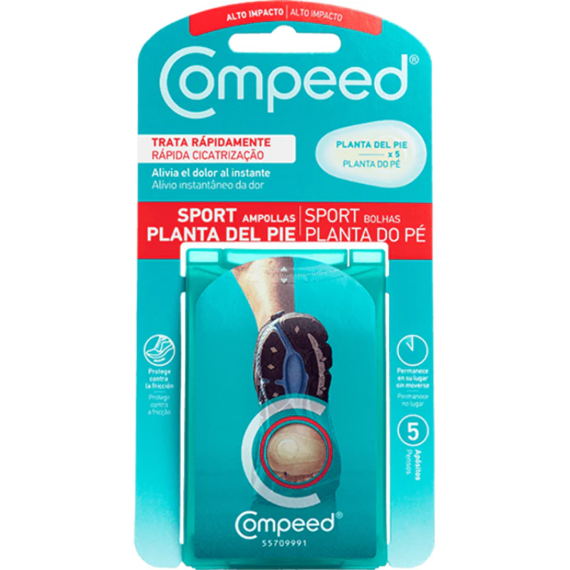 Compeed Sport Penso Planta do Pé 5 unidades