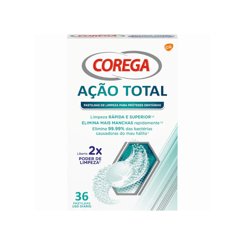 Corega Ação Total Max Limpeza 36 Pastilhas