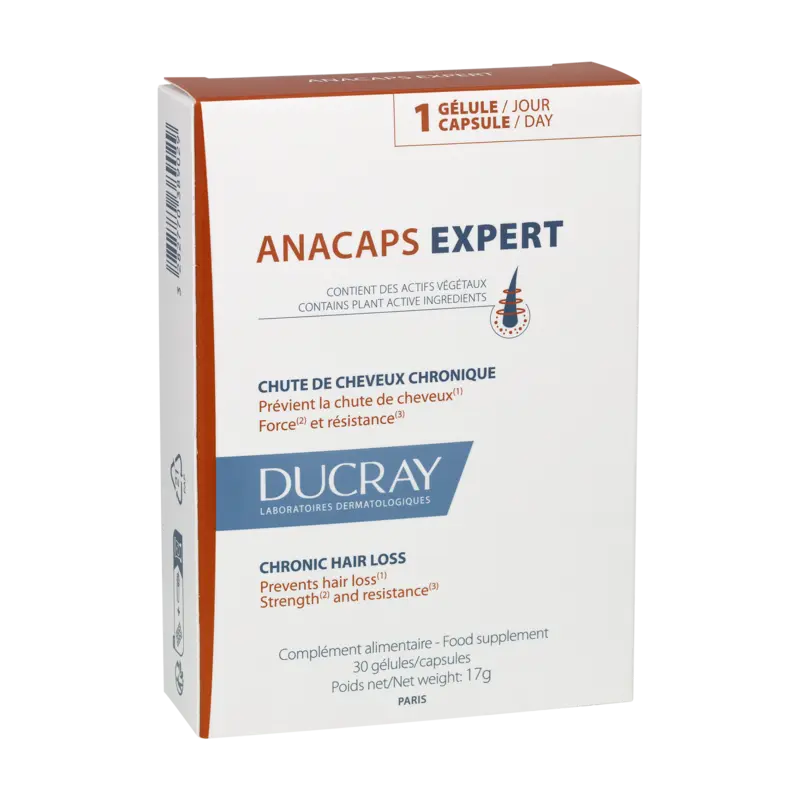 Ducray Anacaps Expert Queda de Cabelo Crónica 30 Cápsulas