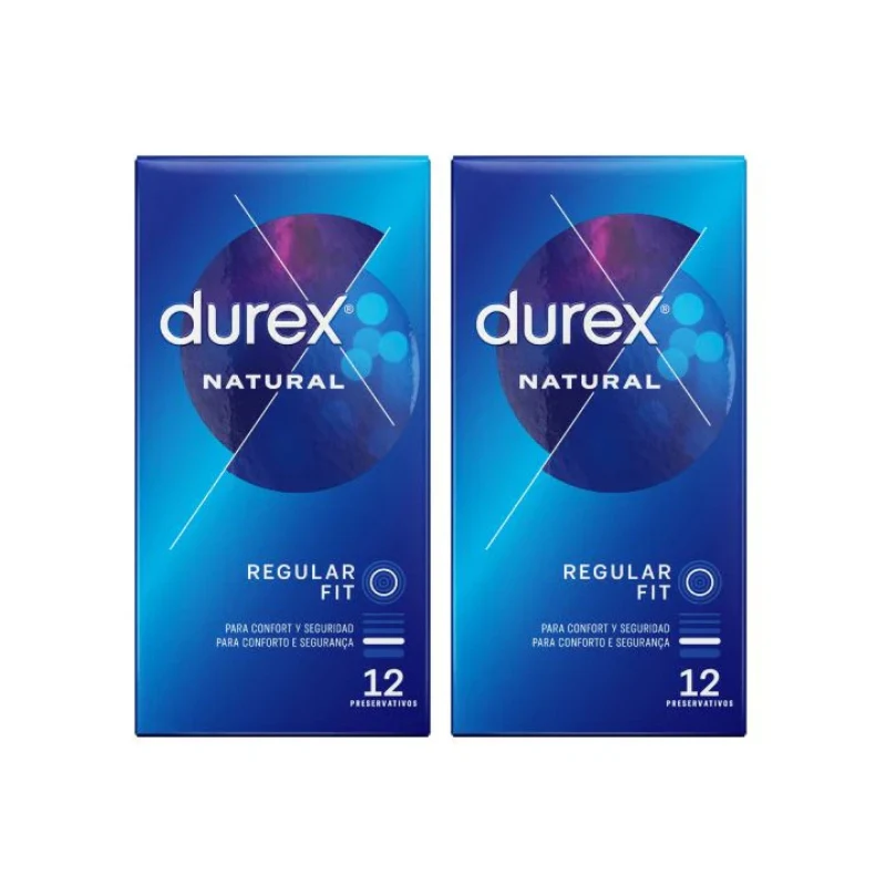 Durex Pack Natural Plus 12 Preservativos + Oferta da 2ª Embalagem