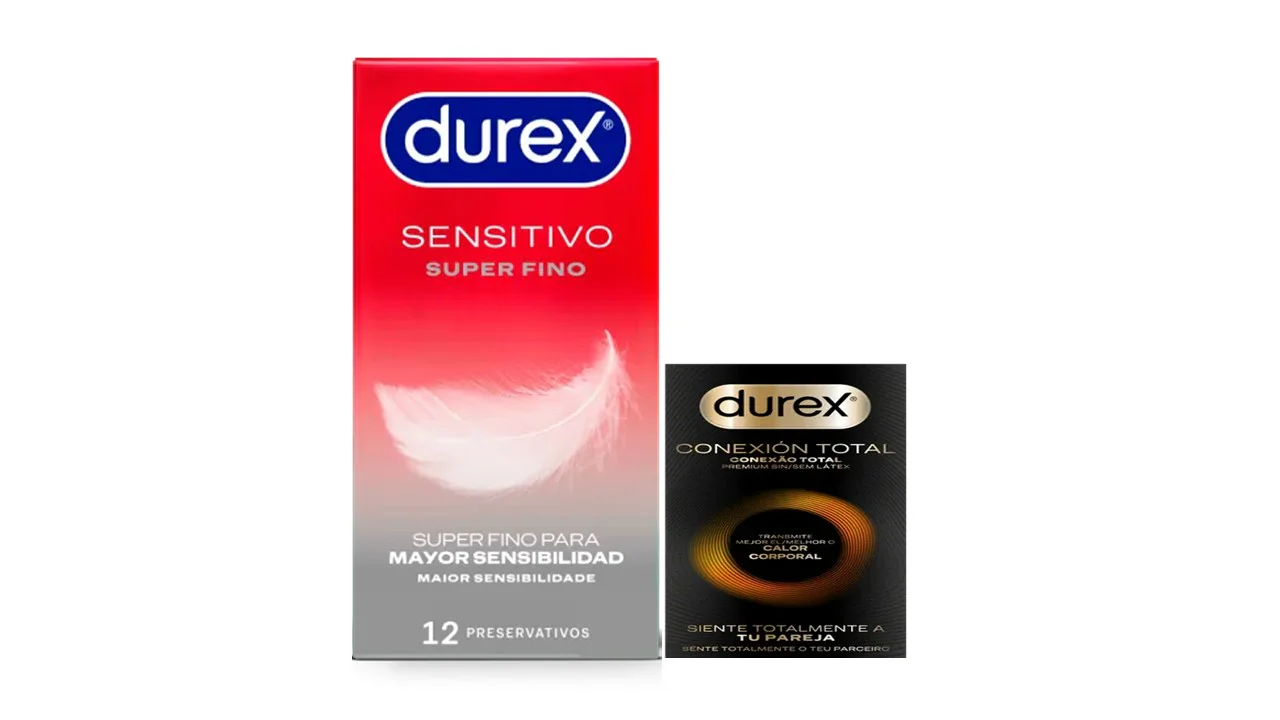 Durex Sensitive Super Fino x12 preservativos + OFERTA Conexão Total x3
