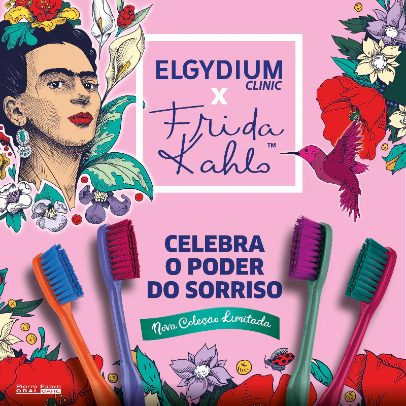 Elgydium Clinic Escova de Dentes Frida Kahlo 15/100 Azul - Image 4