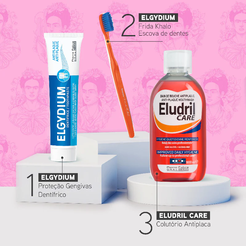 Elgydium Clinic Escova de Dentes Frida Kahlo 15/100 Azul - Image 8