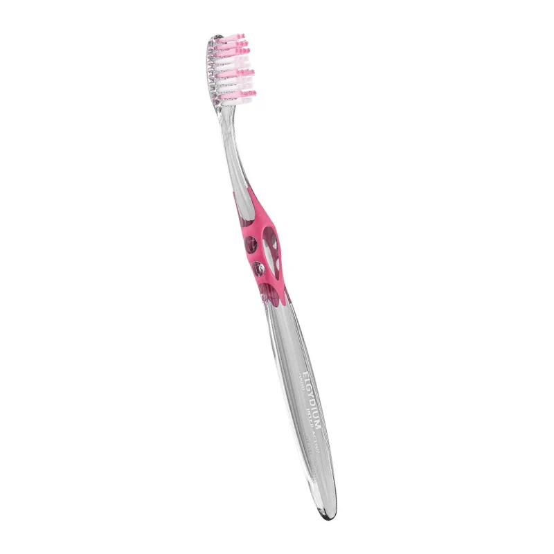 Elgydium Interactive Escova de Dentes Suave Rosa
