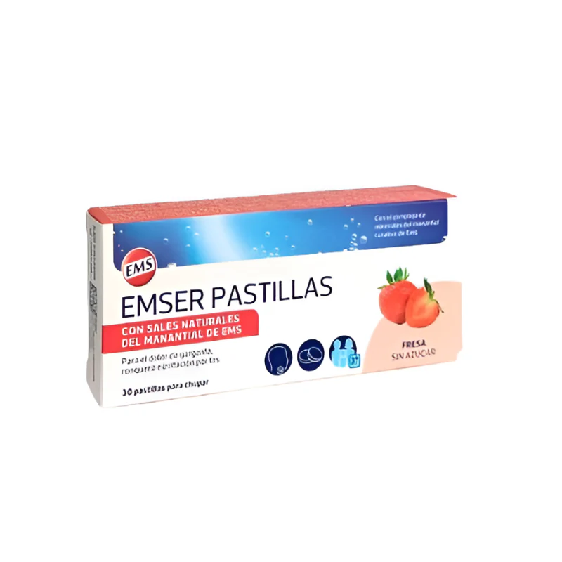 Emser Pastilhas Morango 30 unidades