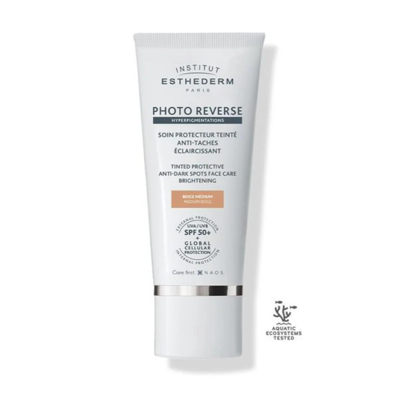 Esthederm Solaire Photo Reverse Creme Antimanchas Cor Bege Médio FPS50 50ml