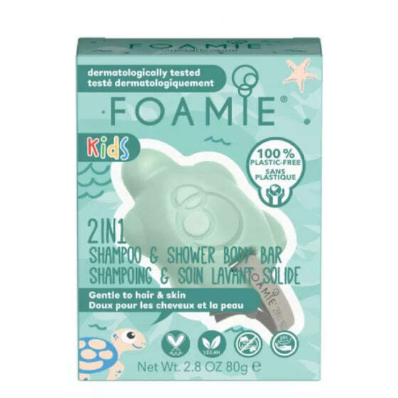 Foamie Barra de Limpeza Crianças 2 em 1 Cabelo e Corpo Cocô e Manga