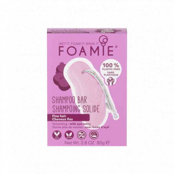 Foamie Champô Sólido Bagas de Açaí Cabelo Fino 80G
