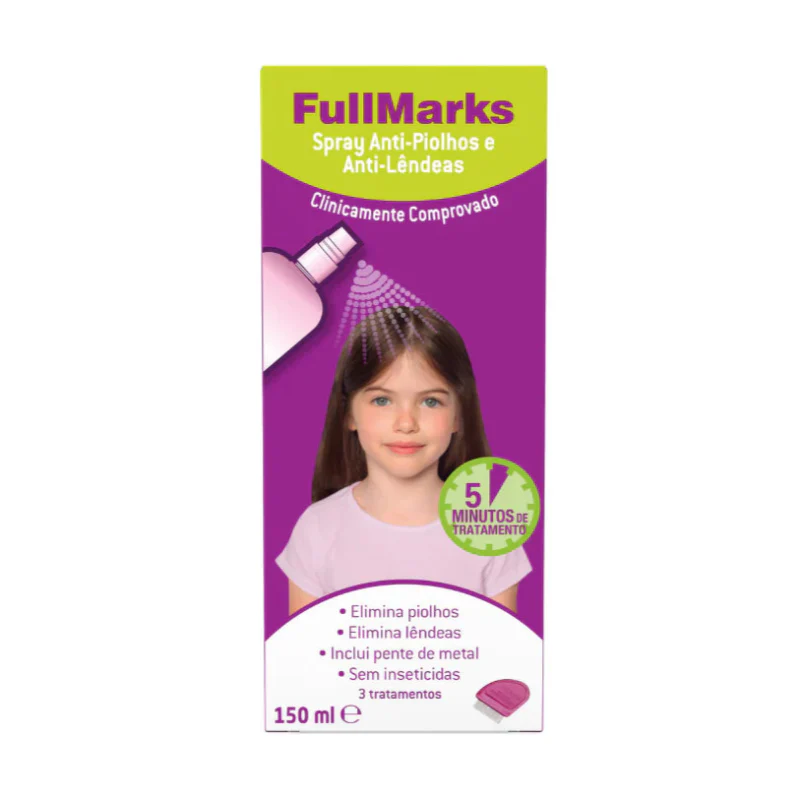 Fullmarks Spray Anti-Piolhos e Lêndeas 150ml