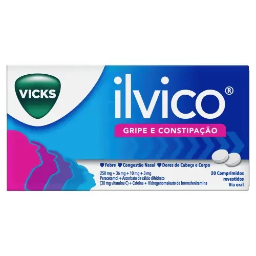 Ilvico Gripe e Constipação 20 Comprimidos Revestidos