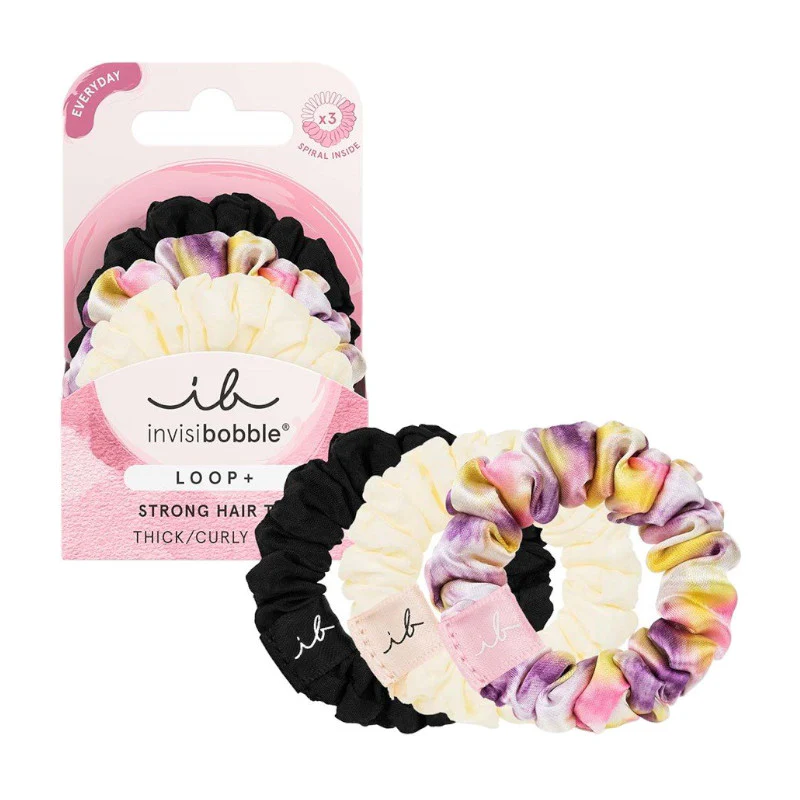 Invisibobble Loop+ Elásticos de Cabelo Fortes 3 Unidades