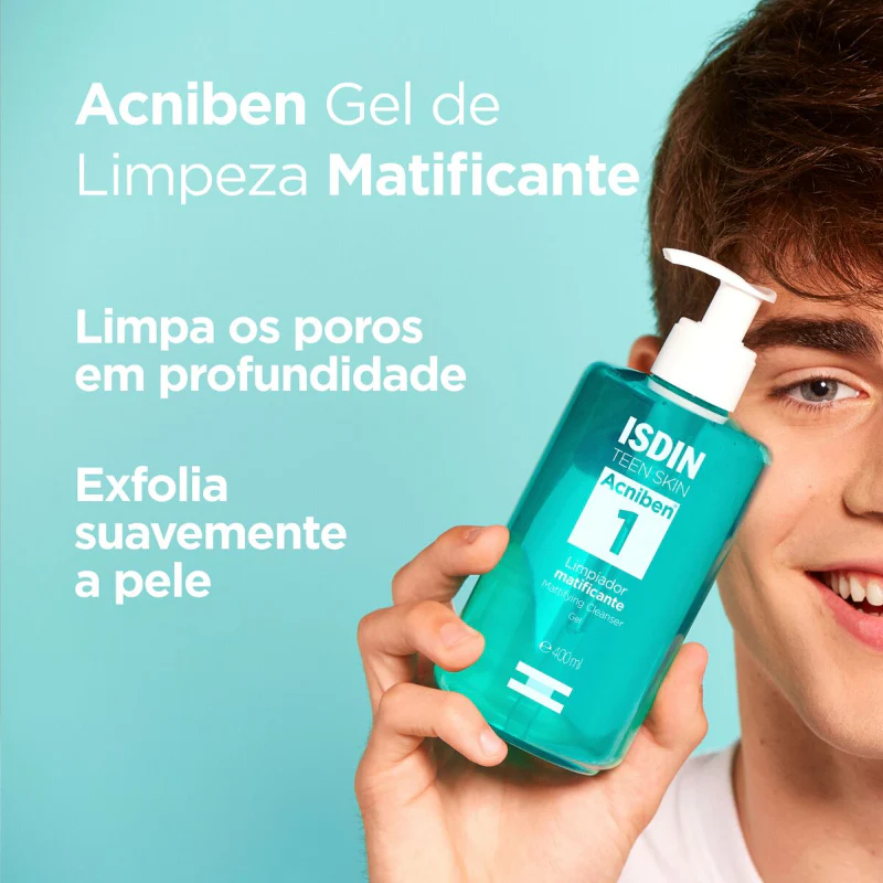 ISDIN Acniben Gel de Limpeza Matificante Rosto e Corpo 400ml - Image 2