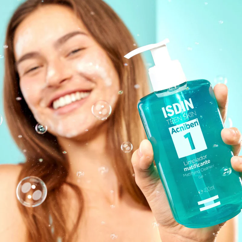 ISDIN Acniben Gel de Limpeza Matificante Rosto e Corpo 400ml - Image 6