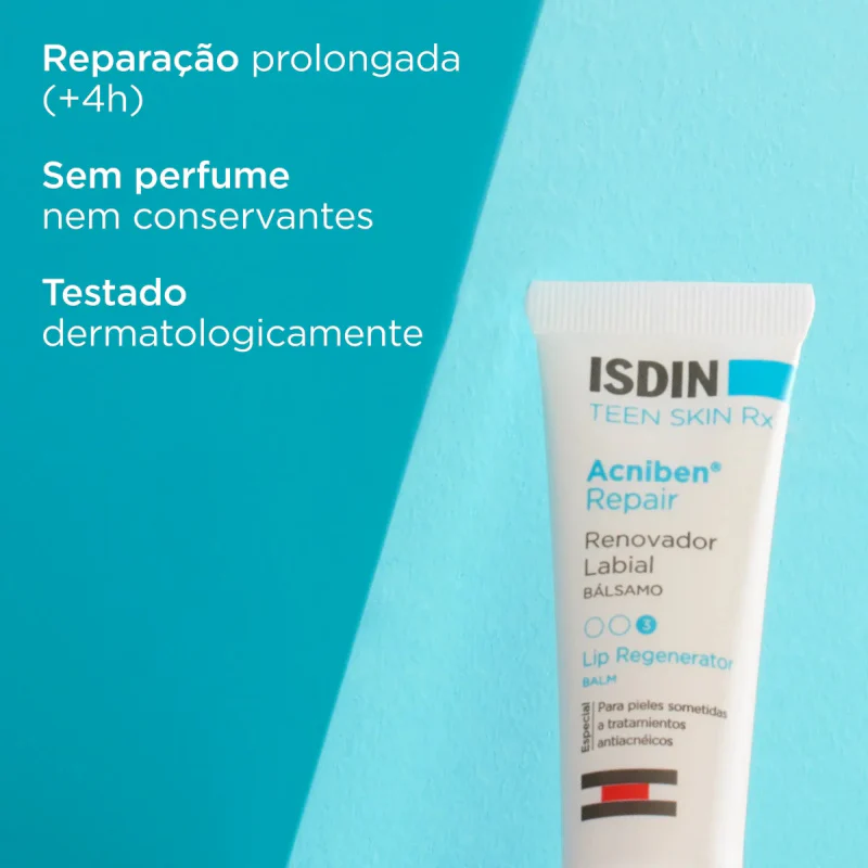 ISDIN Acniben Repair Bálsamo Renovador Labial 10ml - Image 4