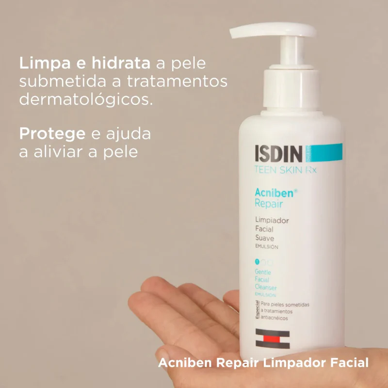 ISDIN Acniben Repair Emulsão Limpeza Facial 180ml - Image 4