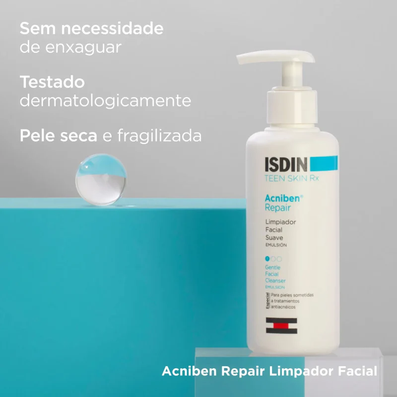 ISDIN Acniben Repair Emulsão Limpeza Facial 180ml - Image 5