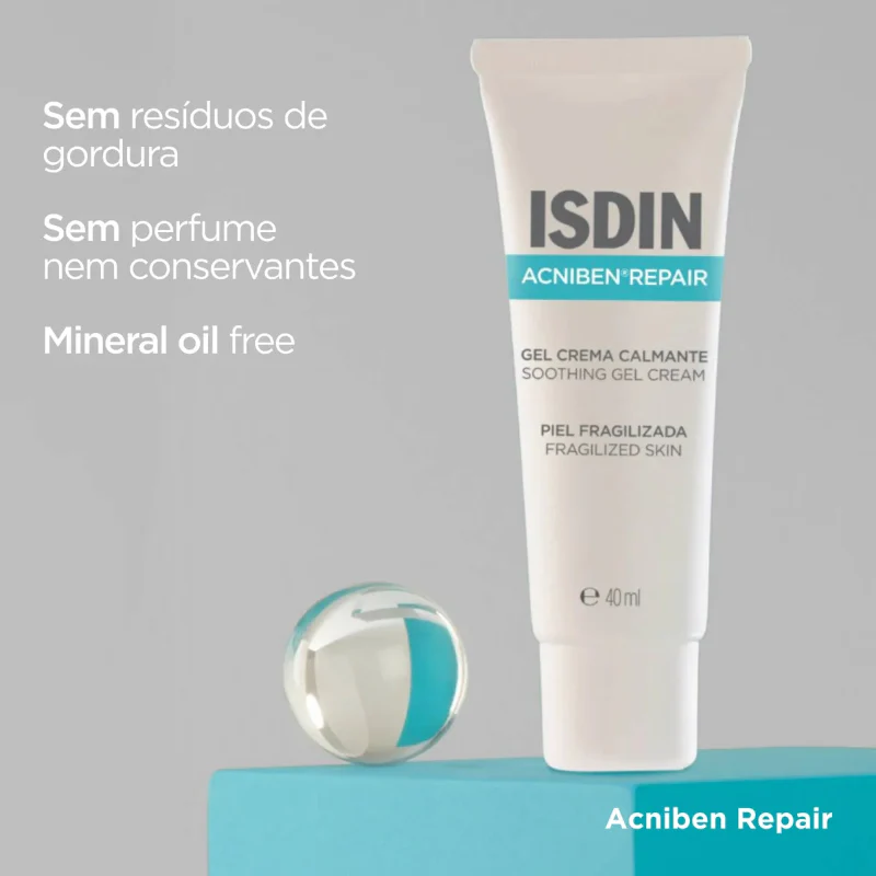 ISDIN Acniben Repair Gel-Creme Hidratante e Reparador 40ml - Image 3